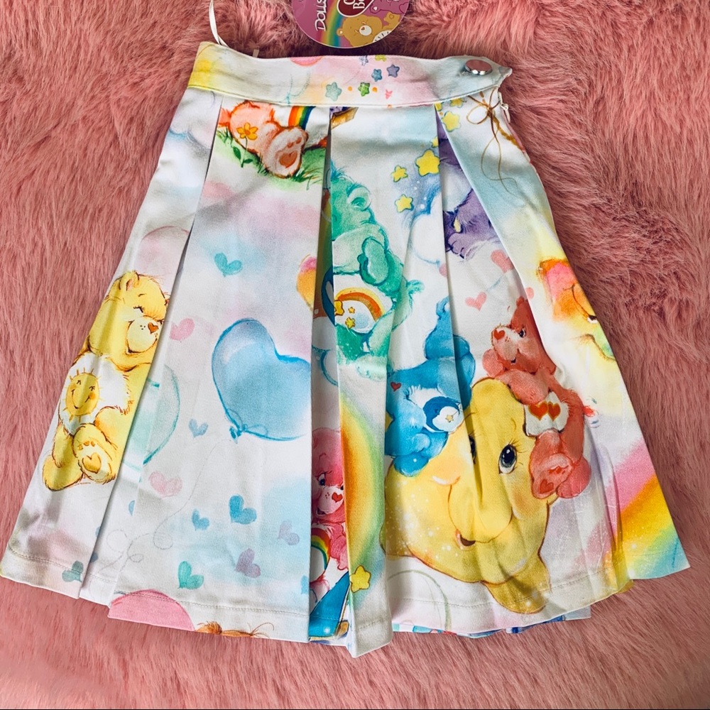 New Care Bears x Dolls Kill Mini Pleated Skirt - Picture 3 of 9